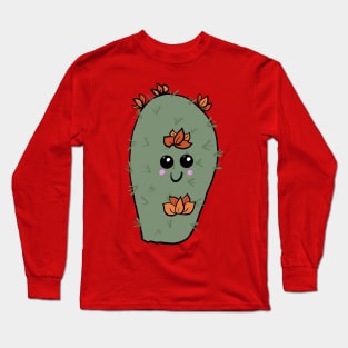 Cactus with Flowers Long Sleeve T-Shirt